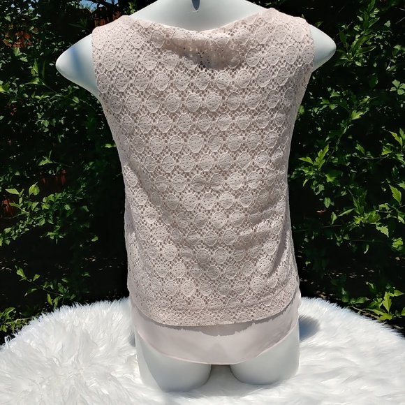 NWT Banana Republic Lace Overlay Top Small - Picture 6 of 8
